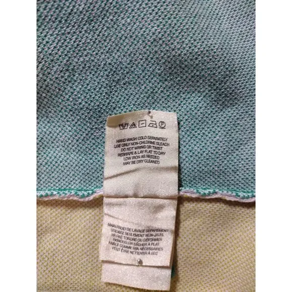 MOTH Anthropologie Green Yellow Retro Mod Sleeveless Colorblock Mini Dress Large - Picture 15 of 16